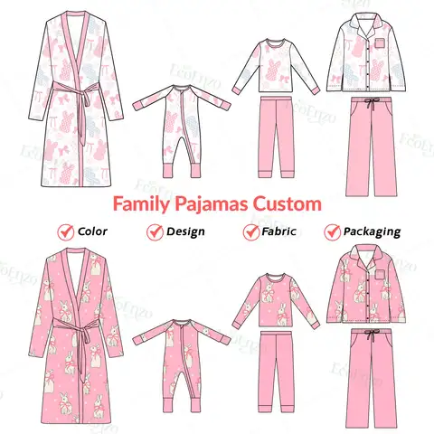 Leading Bamboo Pajamas Red Santa Factory Direct