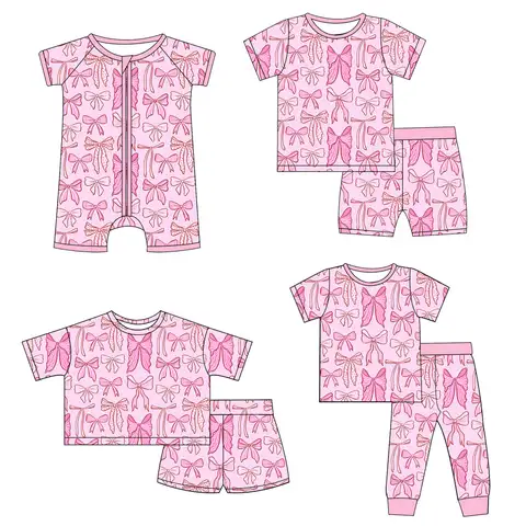 Manufacturer Source Hongbo Organic Cotton Bamboo Child Custom Pajamas Supplier Leading