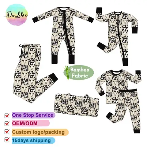 OEM Bamboo Family Christmas Pajamas Wide Waist Band Factory Top Supplier