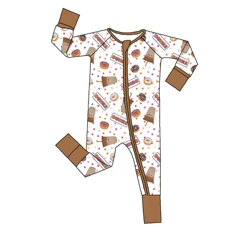 Fast Shipping Rts Bamboo Pajama Mystery Box Kids One Piece Folded Romper Long Sleeve Cute Printing Newborn Sleeper Clothing Factory Wholesale Verified